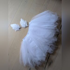 Swan Lake Ballerina Costume Tutu + Hairclip